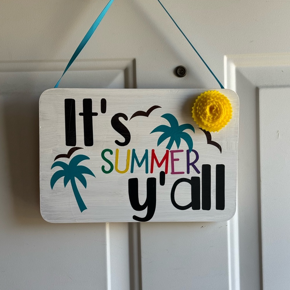 Colorful Summer Wall Sign